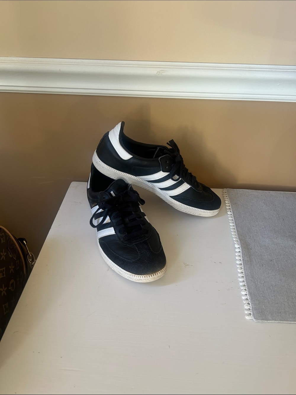 adidas Black and White Low-Top Sneakers